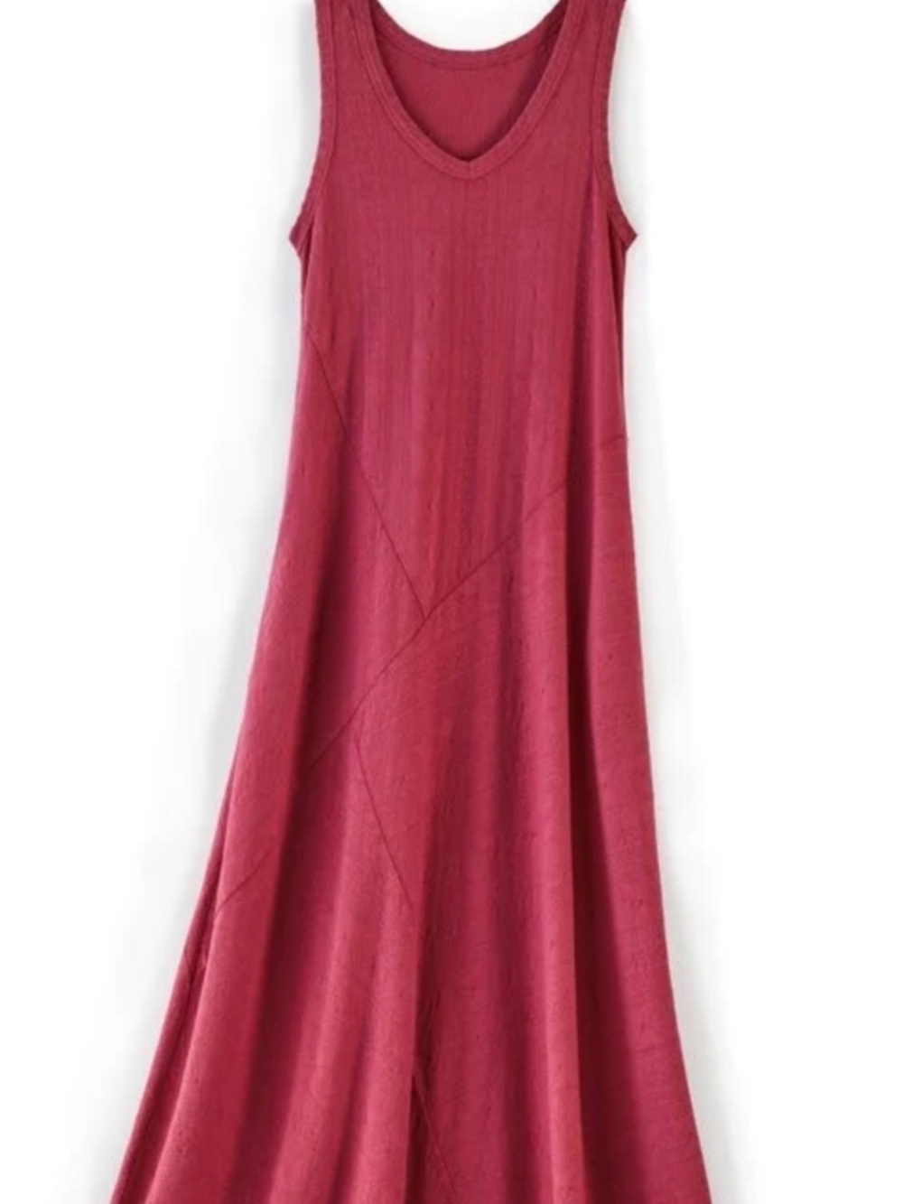 Soft Surroundings Bailey Cotton Maxi Dress Size Large in Pink - Picture 2 of 10